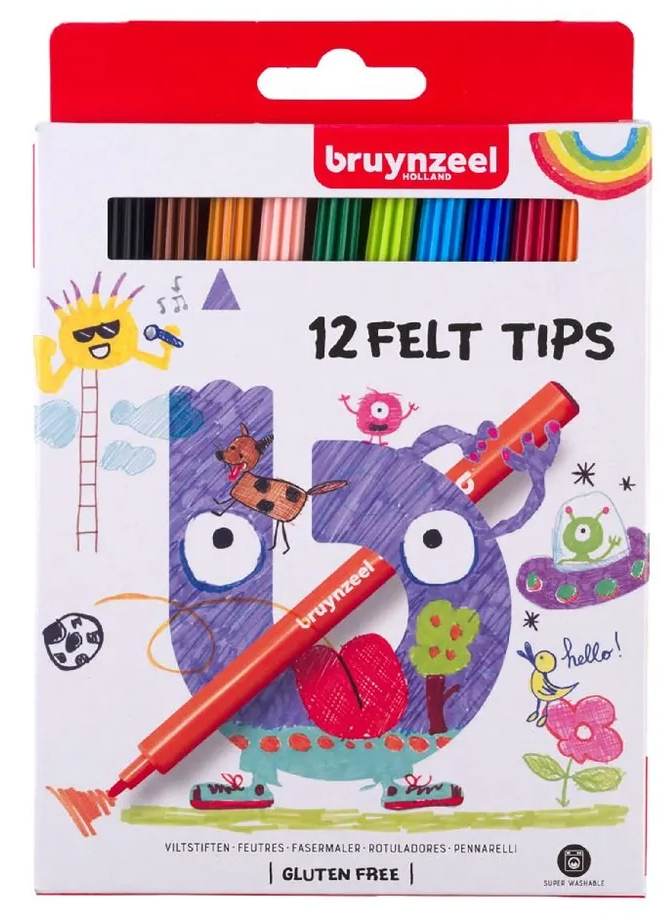 Van Der Meulen Bruynzeel Viltstiften (12 stuks)