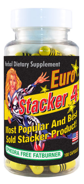 Stacker 4 Ephedra Vrij Capsules (100 stuks)