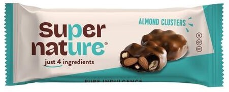 Super Nature Almond Clusters Reep (34 gr)