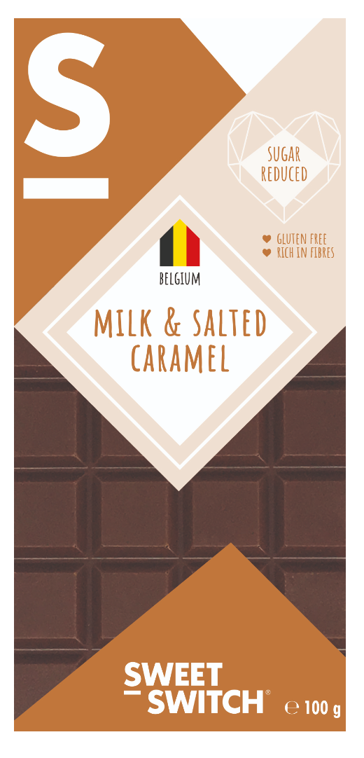 Sweet-switch Milk & Salted Caramel Chocolate (100 gr)