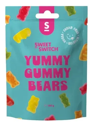 Sweet-switch Yummy Gummy Bears Suikervrij (100 gr)