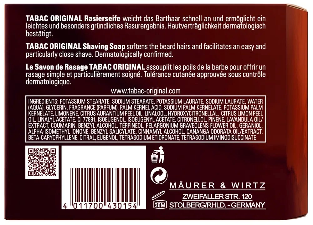 Tabac Original Scheerzeep (125 gr) - image 2