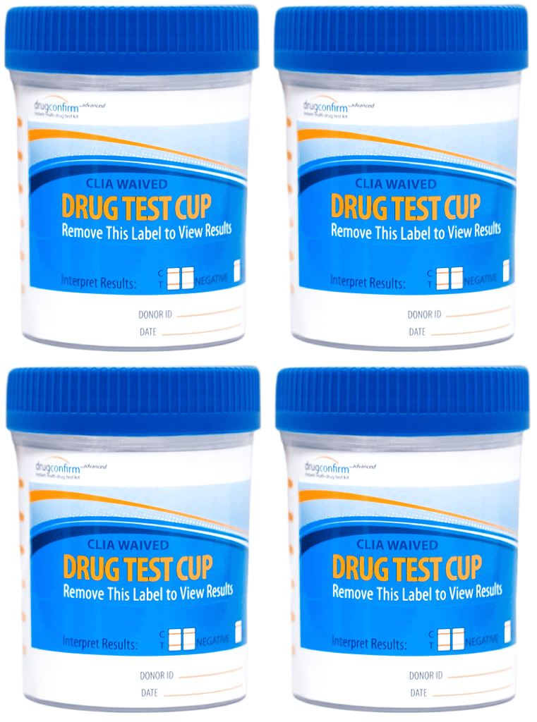 Testjezelf.nu Drug Test Cup + Anti Fraude Testen (4 stuks)