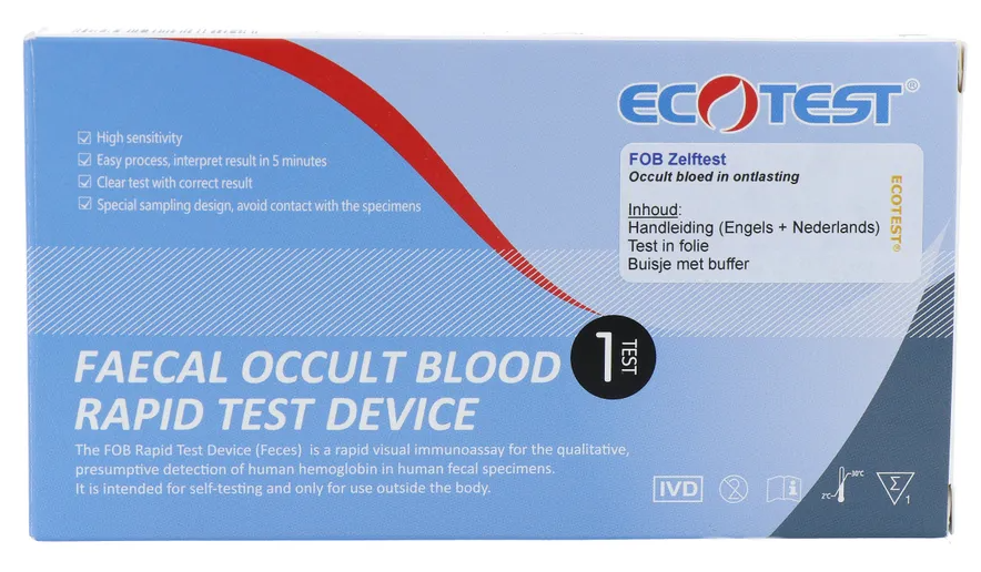 Ecotest Fob Zelftest (1 stuk)