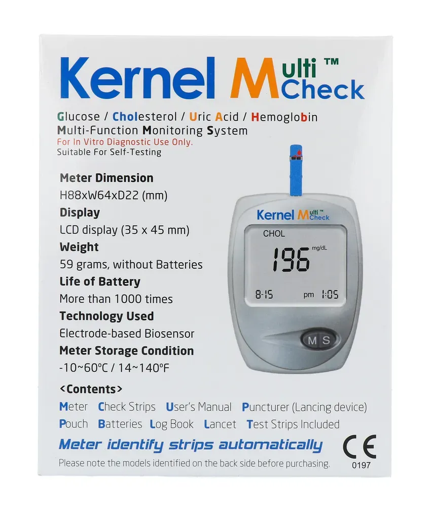 Multicheck Plus Glucose, Cholesterol & Hb Meter (1 stuk)
