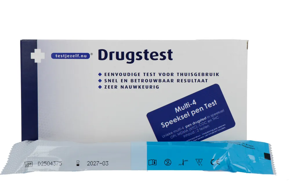 Testjezelf.nu Drugstest Multi-4 Speeksel Pen Test (2 stuks)