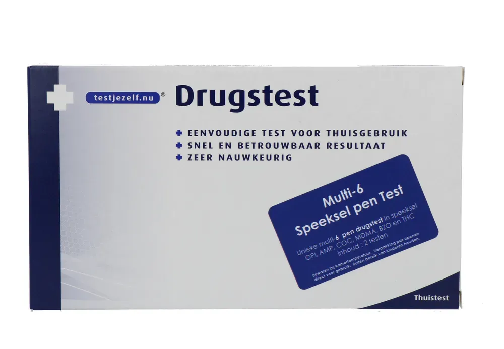 Testjezelf.nu Drugstest Multi-6 Speeksel Pen Test (2 stuks)