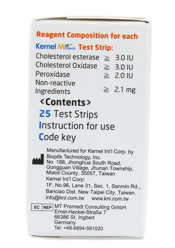 Multicheck Glucose & Cholesterol Teststrips (25 stuks) - image 2