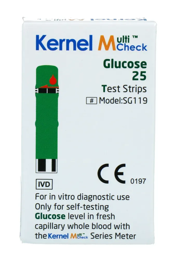 Multicheck Glucose Teststrips (25 stuks)