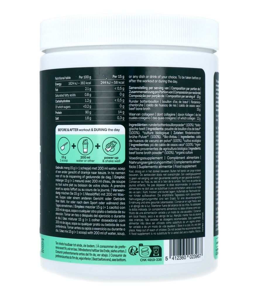 The Green Athlete Bone Broth Bio Poeder (225 gr)