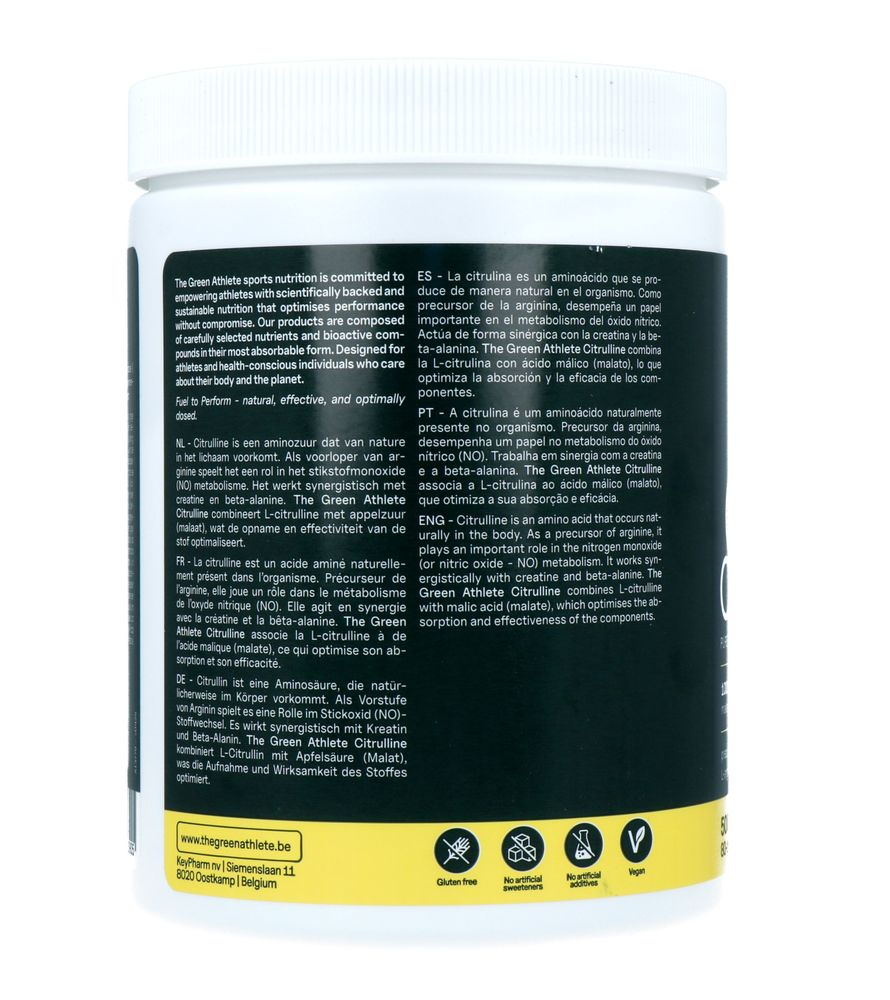 The Green Athlete L-citruline-malate Poeder (500 gr) - image 2
