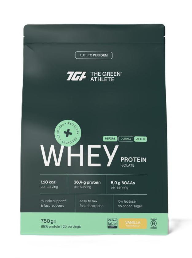 The Green Athlete Whey Protein Isolate Vanilla Poeder (750 gr)