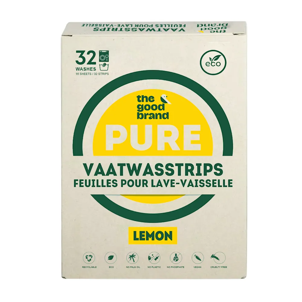 The Good Brand Vaatwasstrips Lemon (32 stuks)