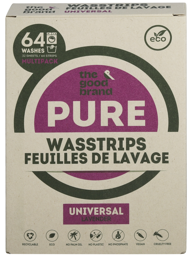 The Good Brand Pure Wasstrips Lavender (64 stuks)