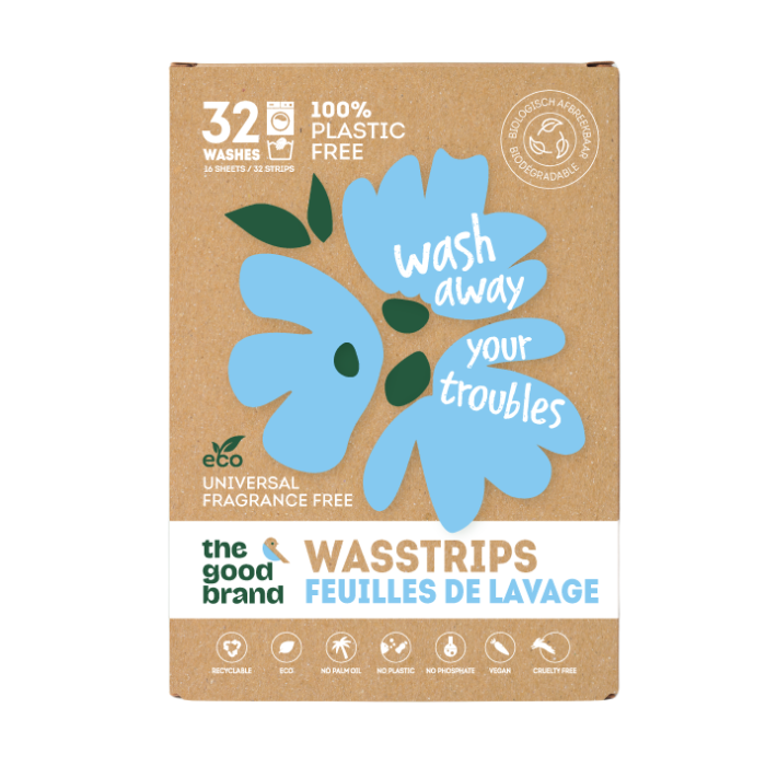 The Good Brand Wasstrip Parfumvrij (32 stuks)