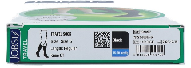 Jobst Travel Socks Zwart 45-46 (1 paar) - image 5