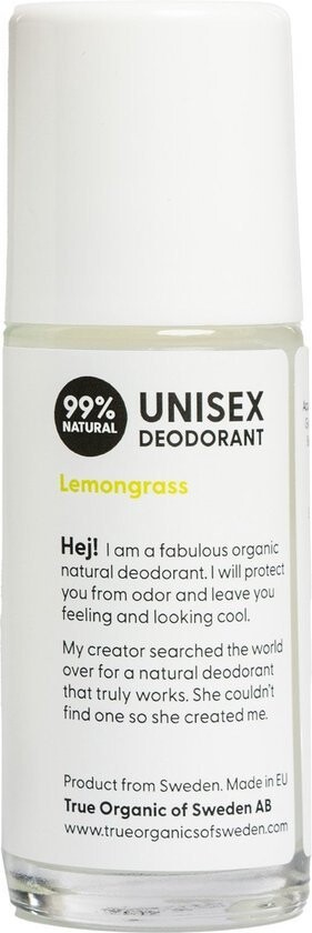 True Organic of Sweden Deodorant Undercover Agent - Lemongrass (50 ml) - image 2