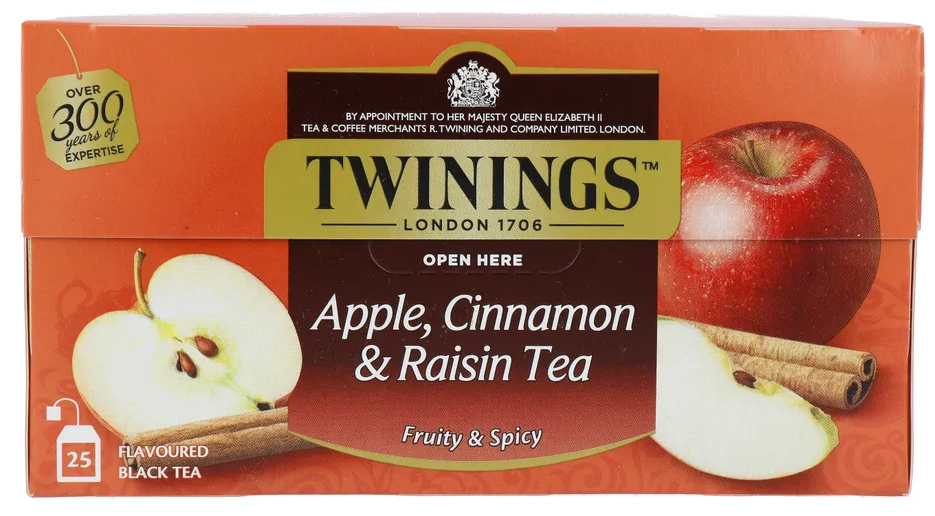 Twinings Apple, Cinnamon & Raisin Thee (25 zakjes)