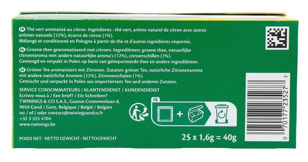 Twinings Intense Citroen Groene Thee (25 zakjes) - image 2
