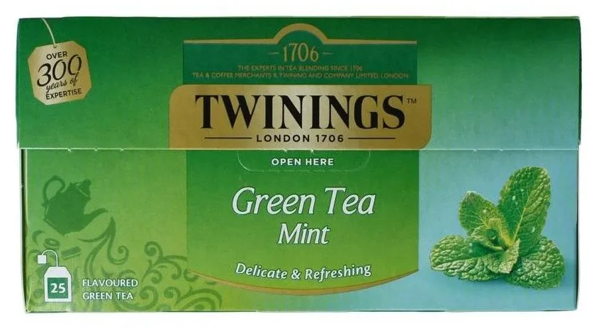 Twinings Green Mint Thee (25 zakjes)