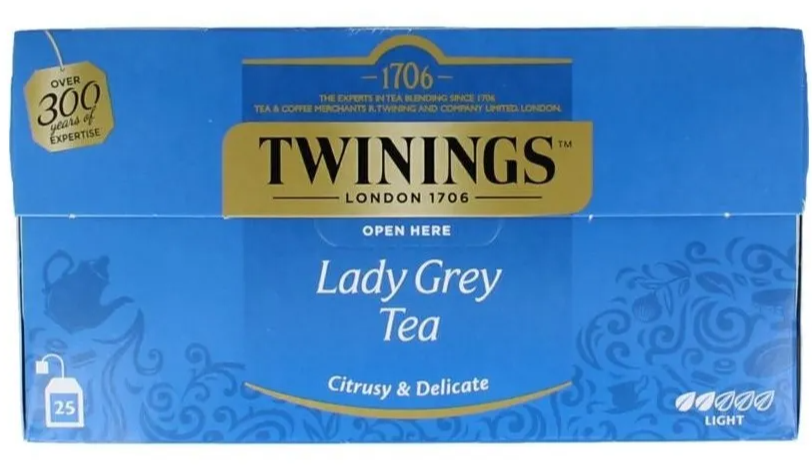 Twinings Lady Grey Thee (25 zakjes)
