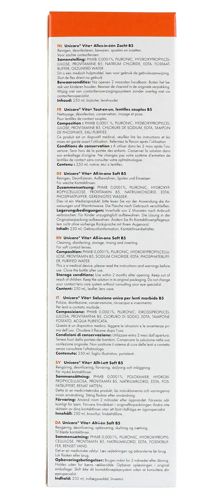 Unicare Vita+ Alles-in-een Lenzenvloeistof voor Zachte Contactlenzen (250 ml) - image 2