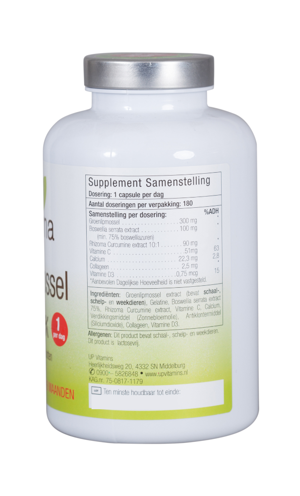 Unipharma Groenlipmossel Complex Capsules (180 capsules) - image 2