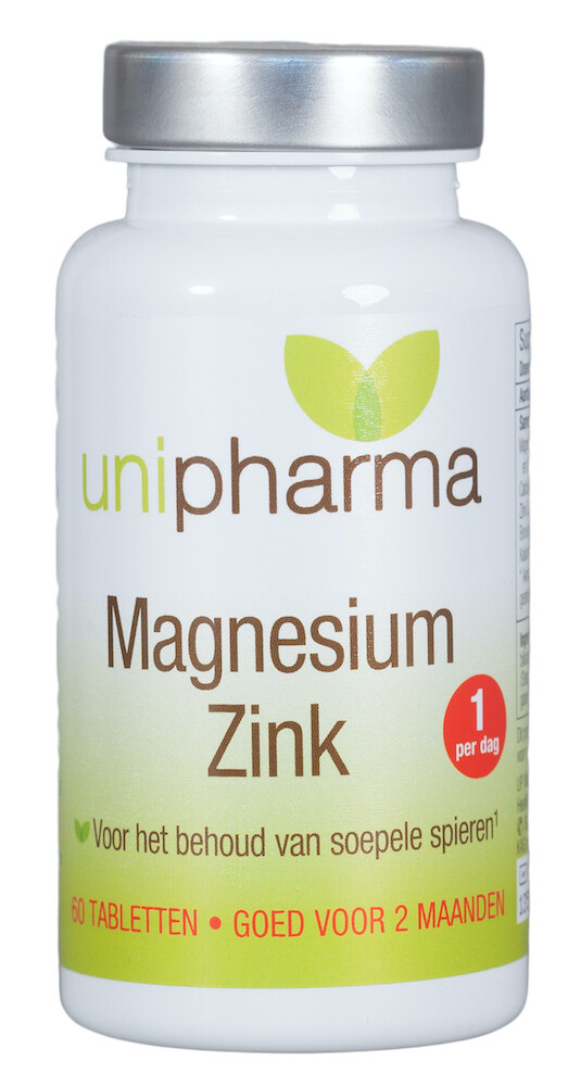 Unipharma Magnesium & Zink Tabletten (60 tabletten)