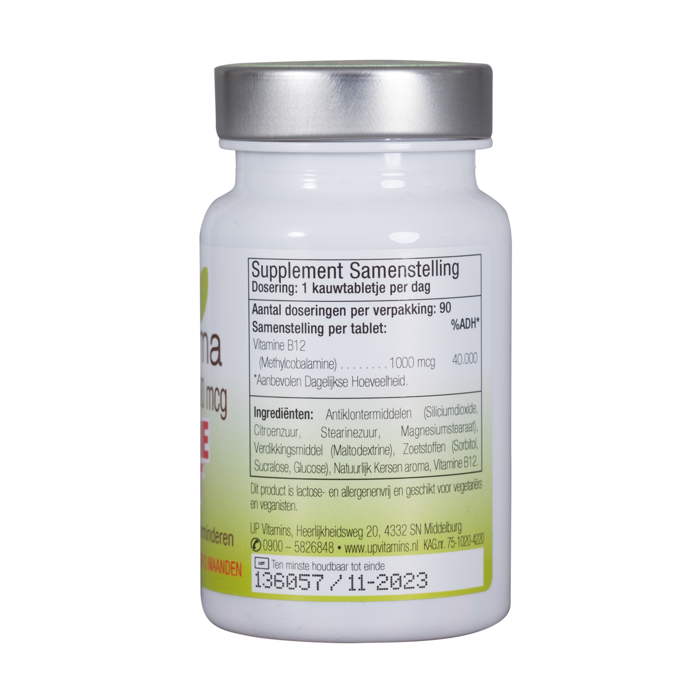 Unipharma Vitamine B12 1000mcg Energie Boost (90 kauwtabletten) - image 2