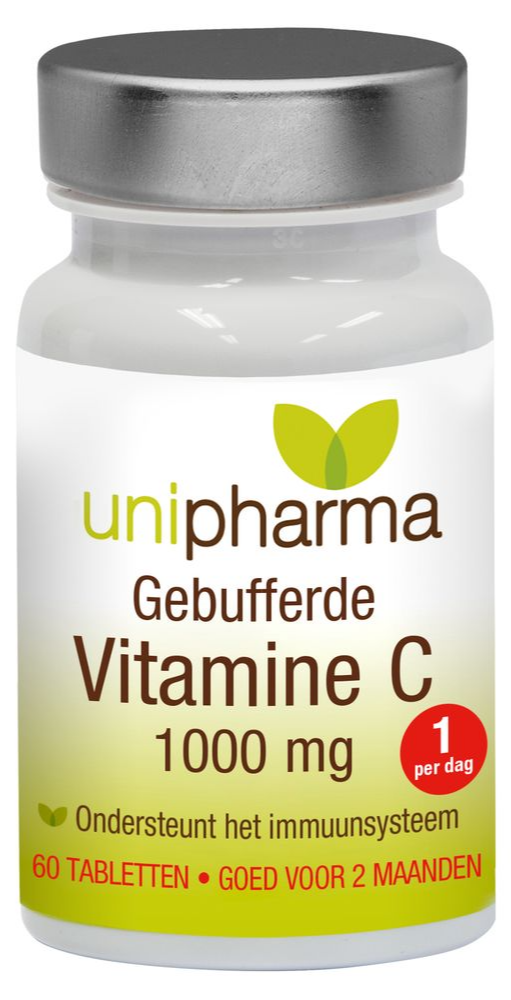 Unipharma Gebufferde Vitamine C 1000mg Tabletten (60 tabletten)