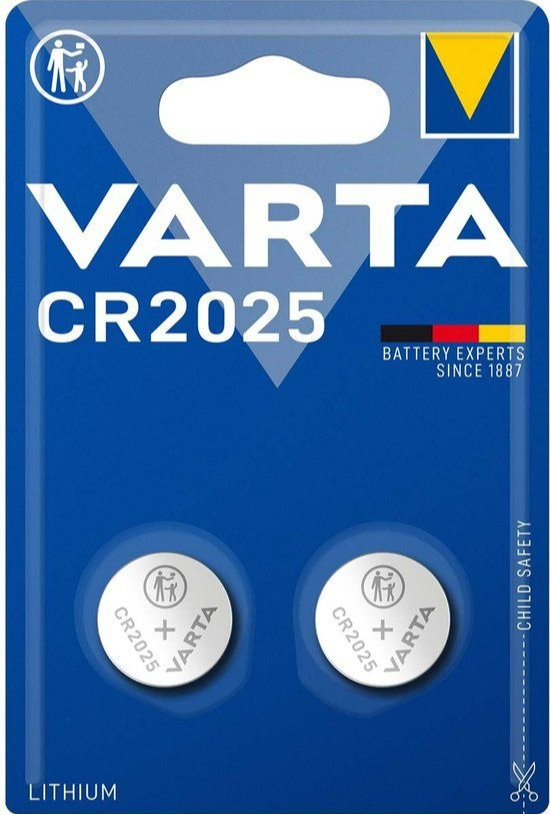 Varta Lithium Cr2025 Knoopcel-batterij (2 stuks)