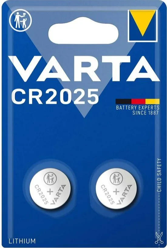 Varta Lithium Cr2025 Knoopcel-batterij (2 stuks)