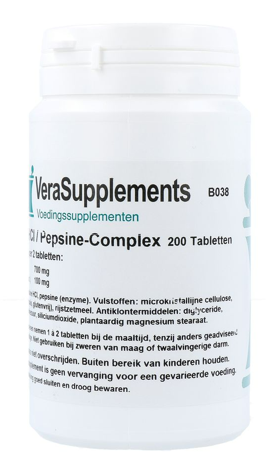 Verasupplements Betaine-hcl / Pepsine-complex Tabletten (200 tabletten) - image 2
