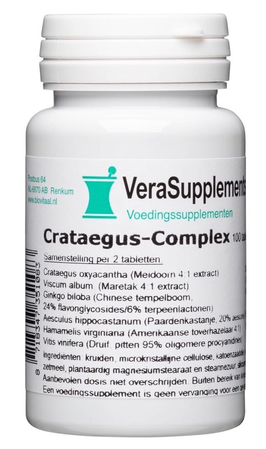 Verasupplements Crataegus-complex Tabletten (100 tabletten)