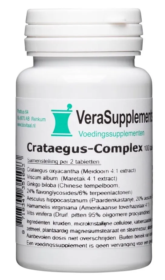 Verasupplements Crataegus-complex Tabletten (100 tabletten)