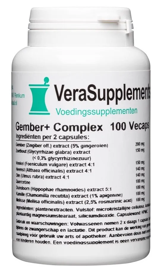 Verasupplements Gember Plus Complex Capsules (100 vegetarische capsules)
