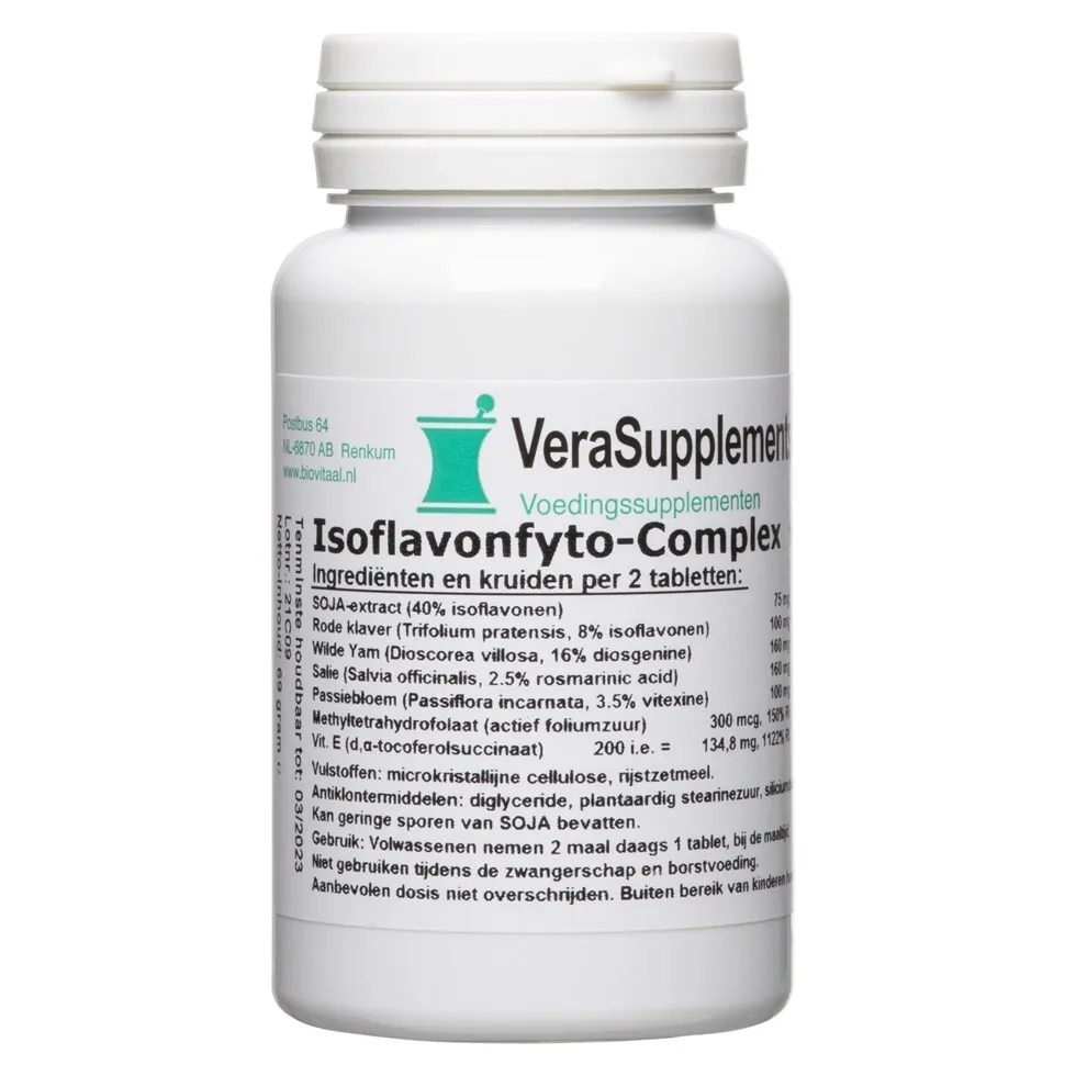 Verasupplements Isoflavonfyto-complex Tabletten (100 tabletten)