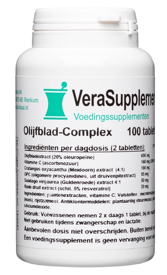 Verasupplements Olijfblad Complex Tabletten (100 tabletten)