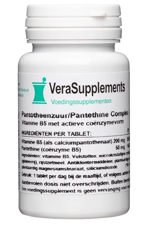 Verasupplements Pantotheenzuur/pantethine Complex Tabletten (100 tabletten)