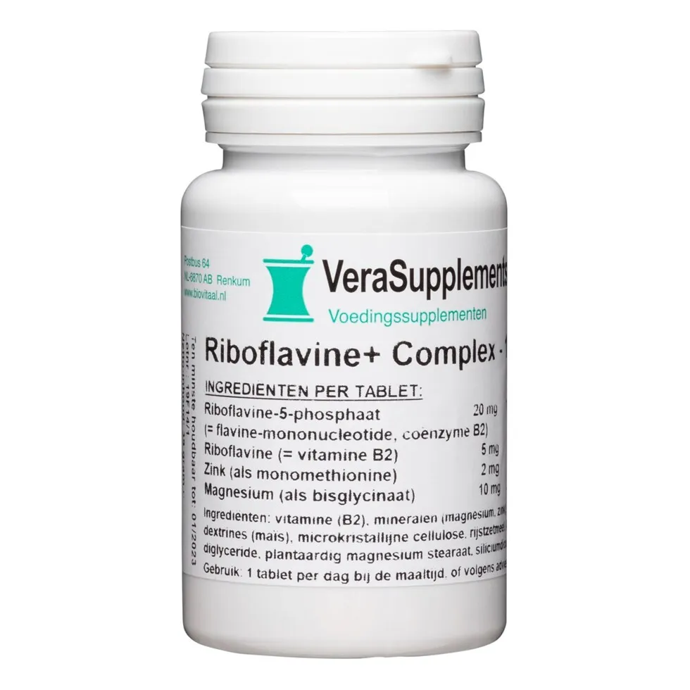 Verasupplements Riboflavine+ Complex Tabletten (100 tabletten)