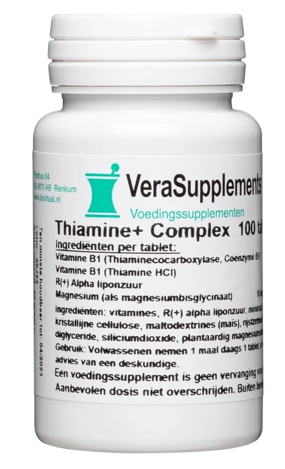 Verasupplements Thiamine+ Complex Tabletten (100 tabletten)