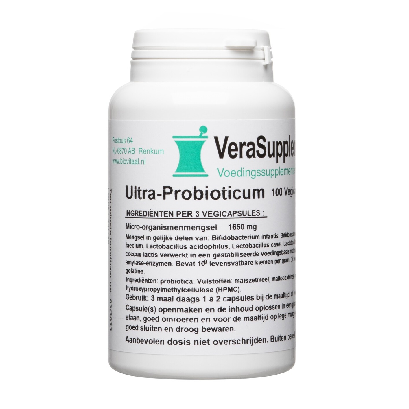 Verasupplements Ultra Probioticum Capsules (100 vegetarische capsules)