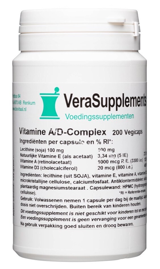 Verasupplements Vitamine A/d Complex Capsules (200 capsules)