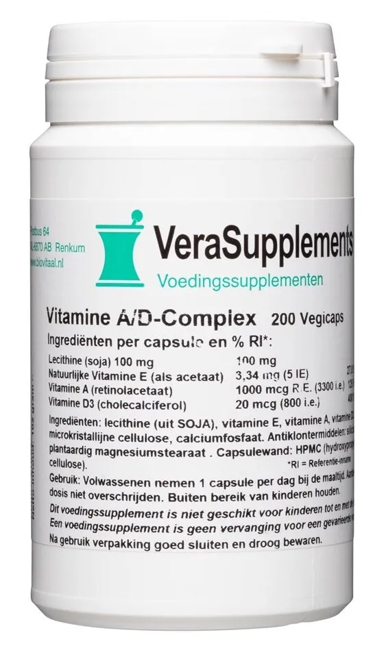Verasupplements Vitamine A/d Complex Capsules (200 capsules)