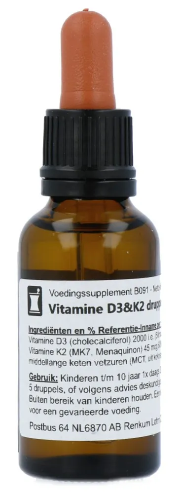 Verasupplements Vitamine D3 & K2 Druppels (30 ml)
