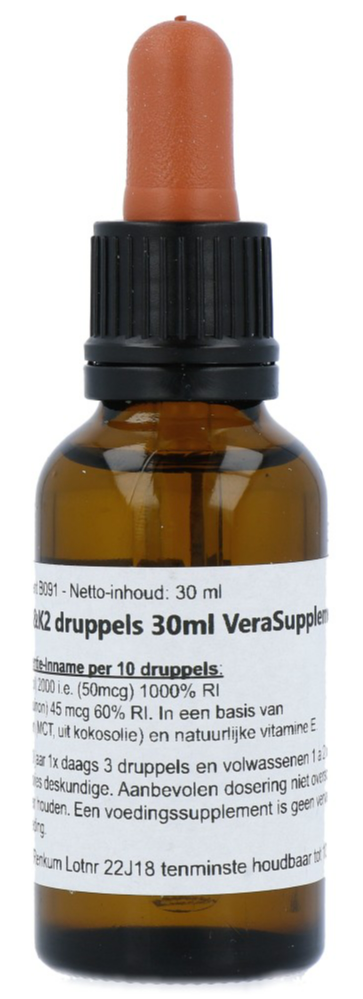 Verasupplements Vitamine D3 & K2 Druppels (30 ml)