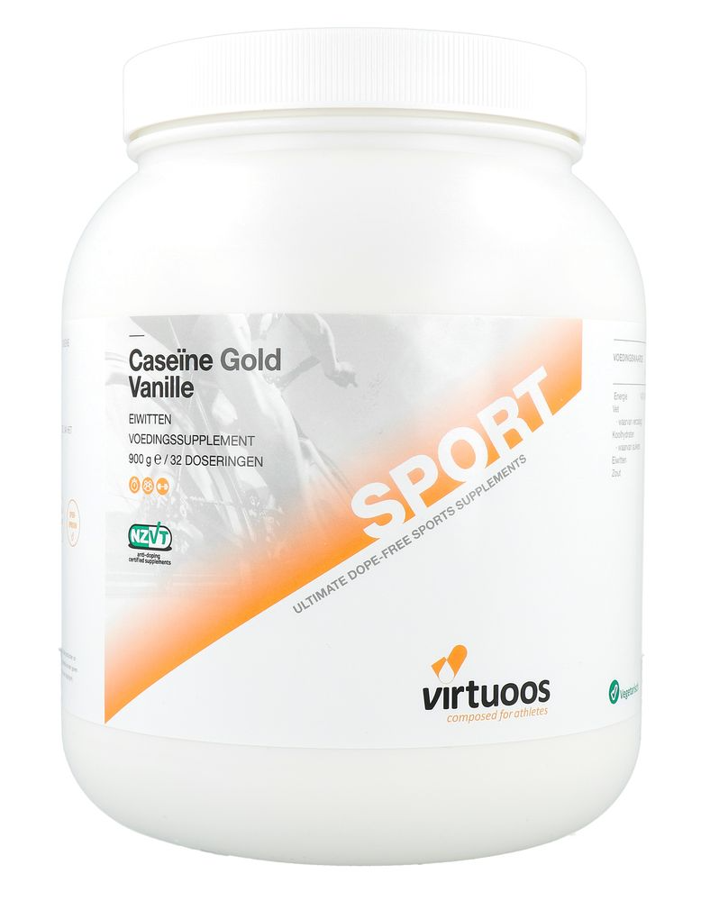 Virtuoos Caseïne Gold Vanille Eiwitten Poeder (900 gr)