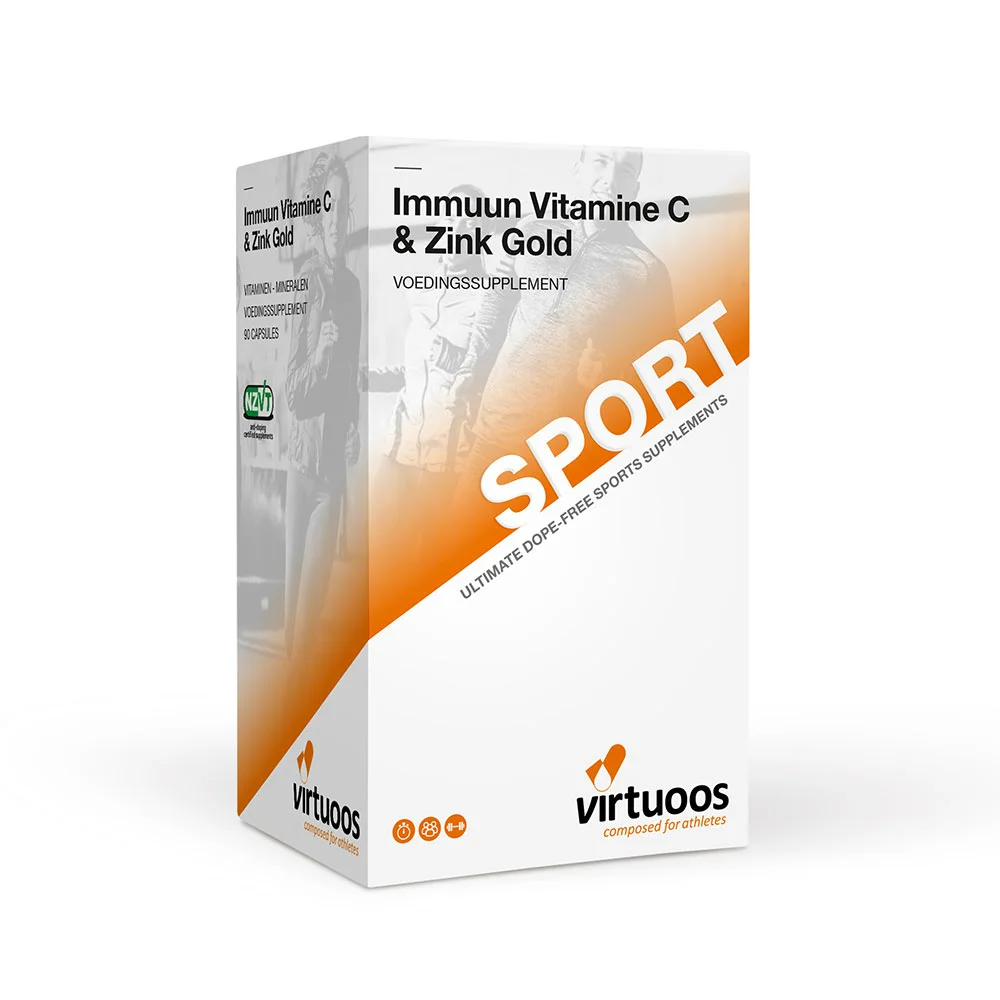 Virtuoos Immuun Vitamine C & Zink Gold Capsules (90 vegetarische capsules)