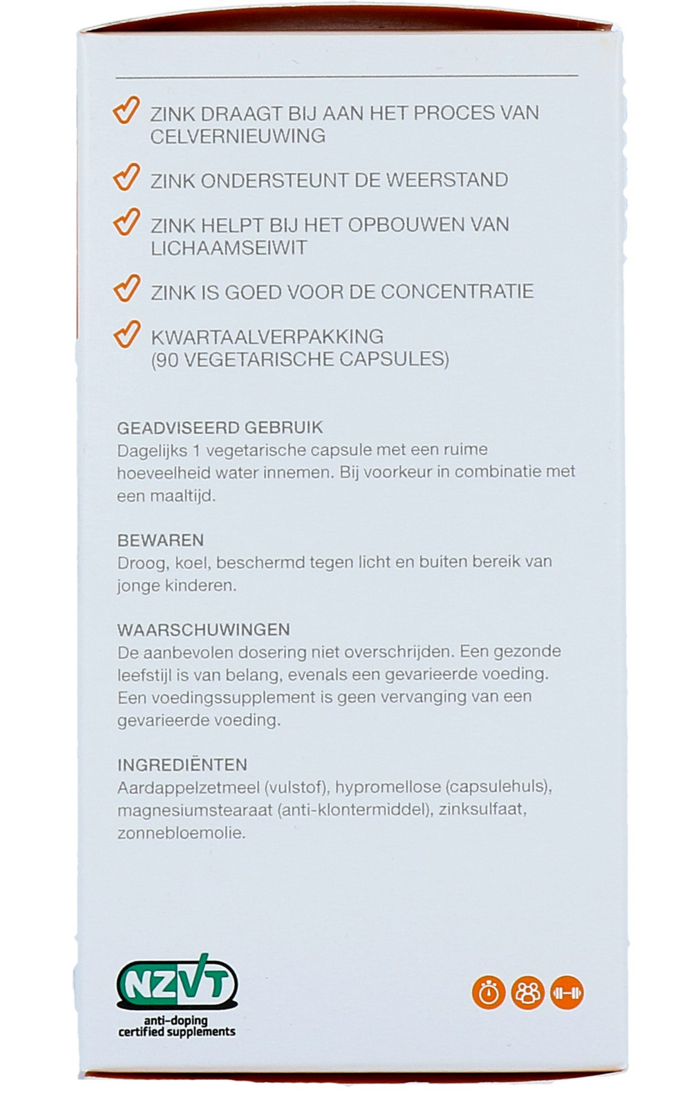 Virtuoos Zink Gold Capsules (90 capsules) - image 6