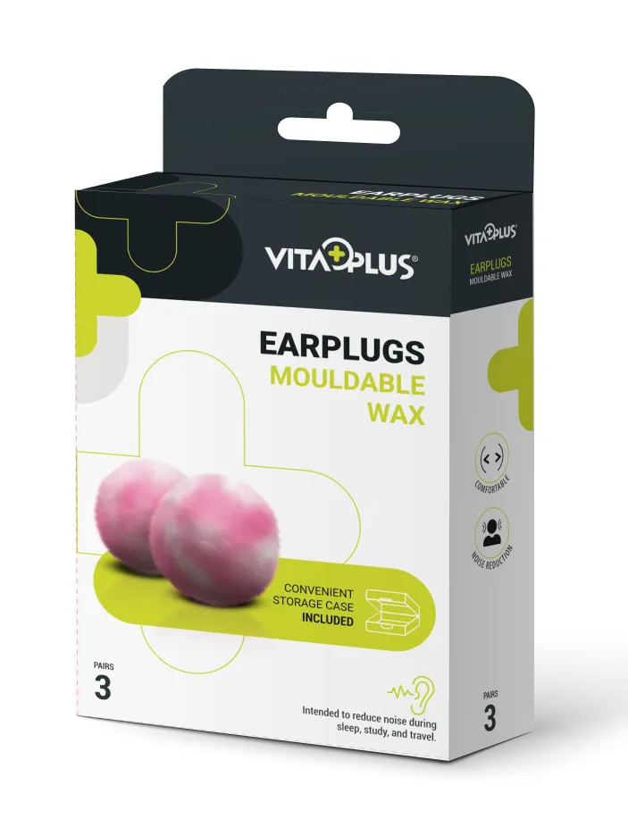 Vitaplus Earplugs Mouldable Wax (3 paar)